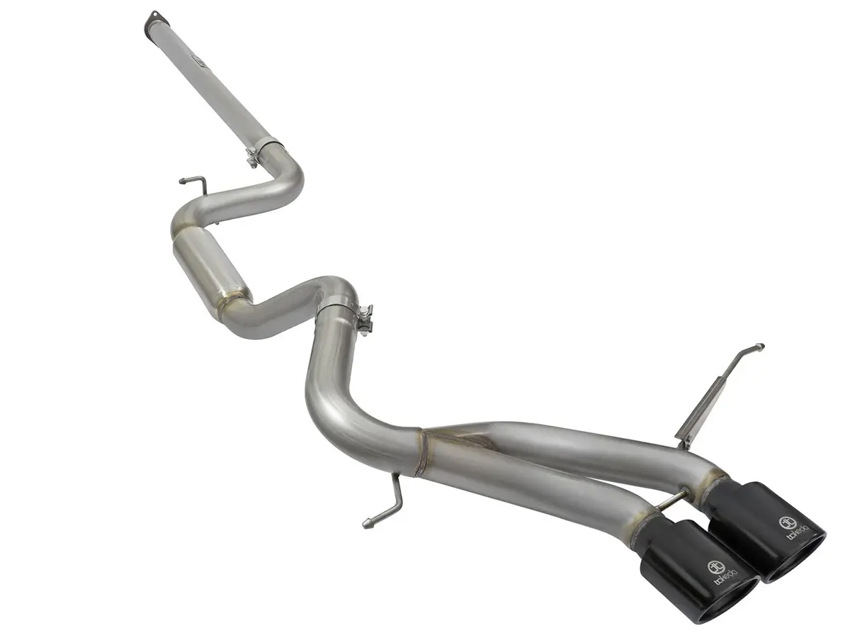 2013-2016 Ford Focus St 2.0 Turbo 304 Stainless Steel Axle Back Exhaust W/ Black Tips By Takeda 1
