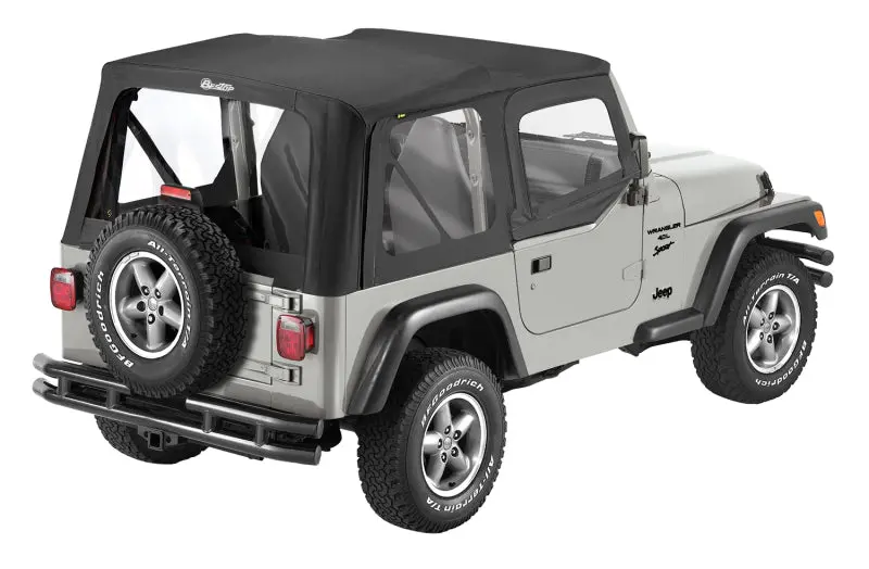 Bestop Replace A-Top Sailcloth Upper Door Skins (F&R): Jeep Wrangler Tj 1997-2002 2.5L/4.0L 1