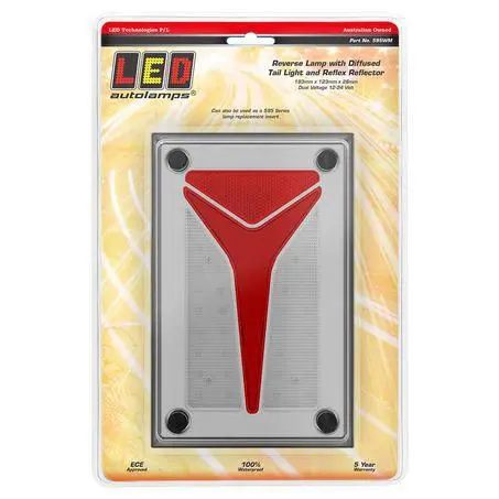 Led Autolamps 595Wm Single Reverse Lamp/Diffused Tail Function 1