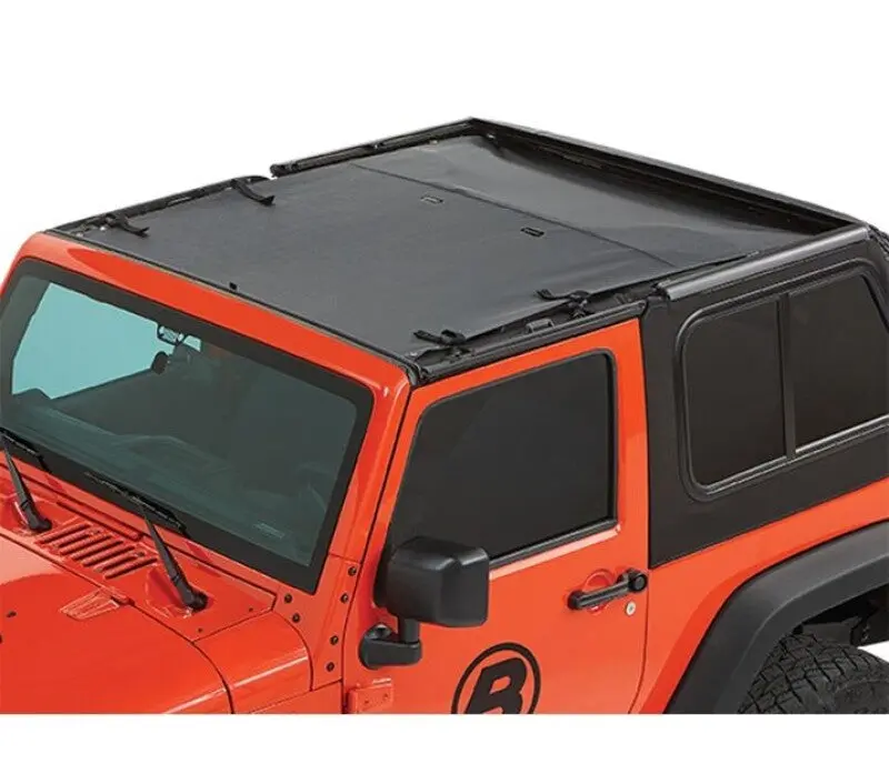 Bestop Sun Safari Bikini Top (Black Diamond) (F&R): Jeep Wrangler Jk 2007-2018 3.6L/3.8L V6 1