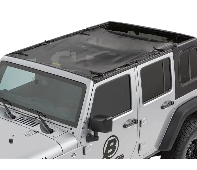 Bestop Sun Safari Bikini Top (F&R): Jeep Wrangler Jk 2007-2018 3.6L / 3.8L V6 Mesh 1
