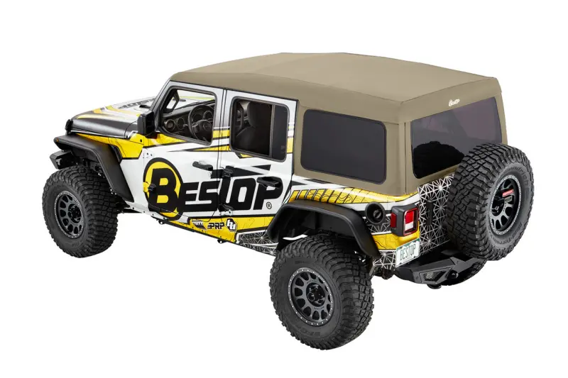 Bestop Supertop Ultra Soft Top (Pebble Beige) (F&R): Jeep Wrangler Jl 2018-2025 2.0L/3.6L 1
