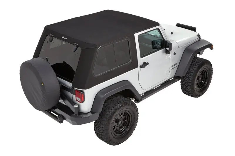 Bestop Trektop Pro 2-Door Premium Black Twill: Jeep Wrangler Jk 2007-2011 3.8L / 2012-2018 3.6L 1