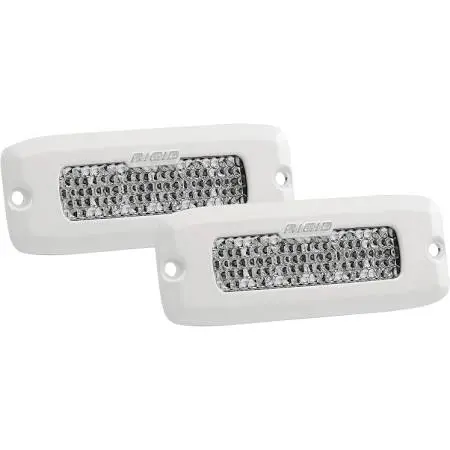 Rigid Industries Marine Sr-Q Pro Flush Mount Diffused Led Light (Pair) 1