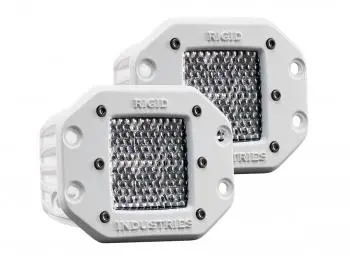 Rigid Industries Marine D2 Flush Mount Diffused Led Light (Pair) 1