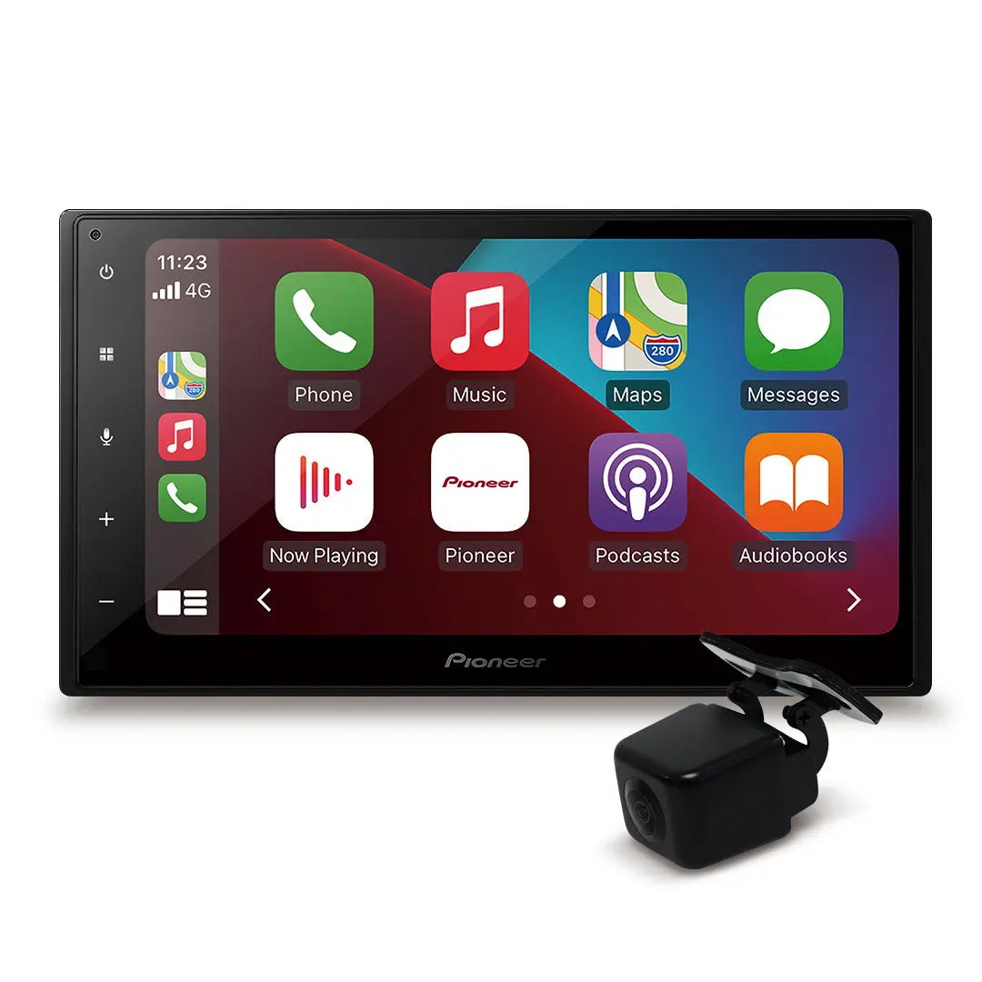 Pioneer Dmh-A4450bt Apple Carplay & Android Auto Head Unit With Rcamavic Camera 1