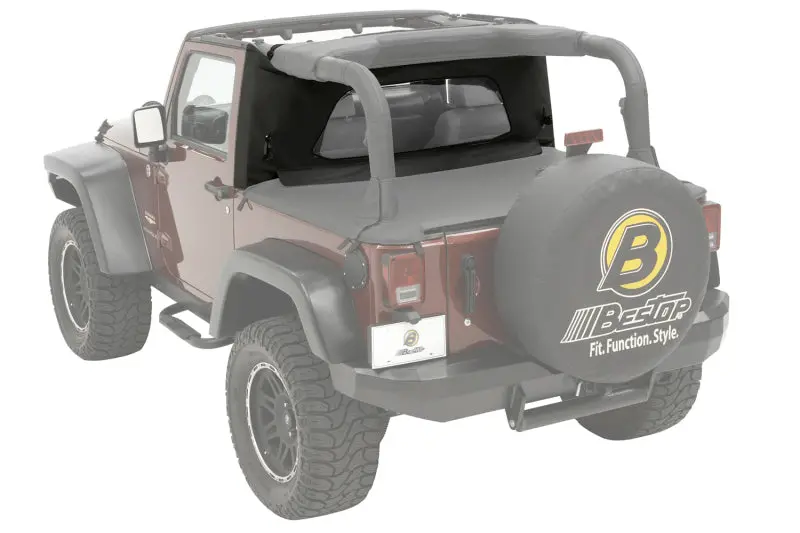Bestop Wrap-Around Windjammer (F&R): Jeep Wrangler Tj 2003-2006 4.0L I6 - Black Diamond 1