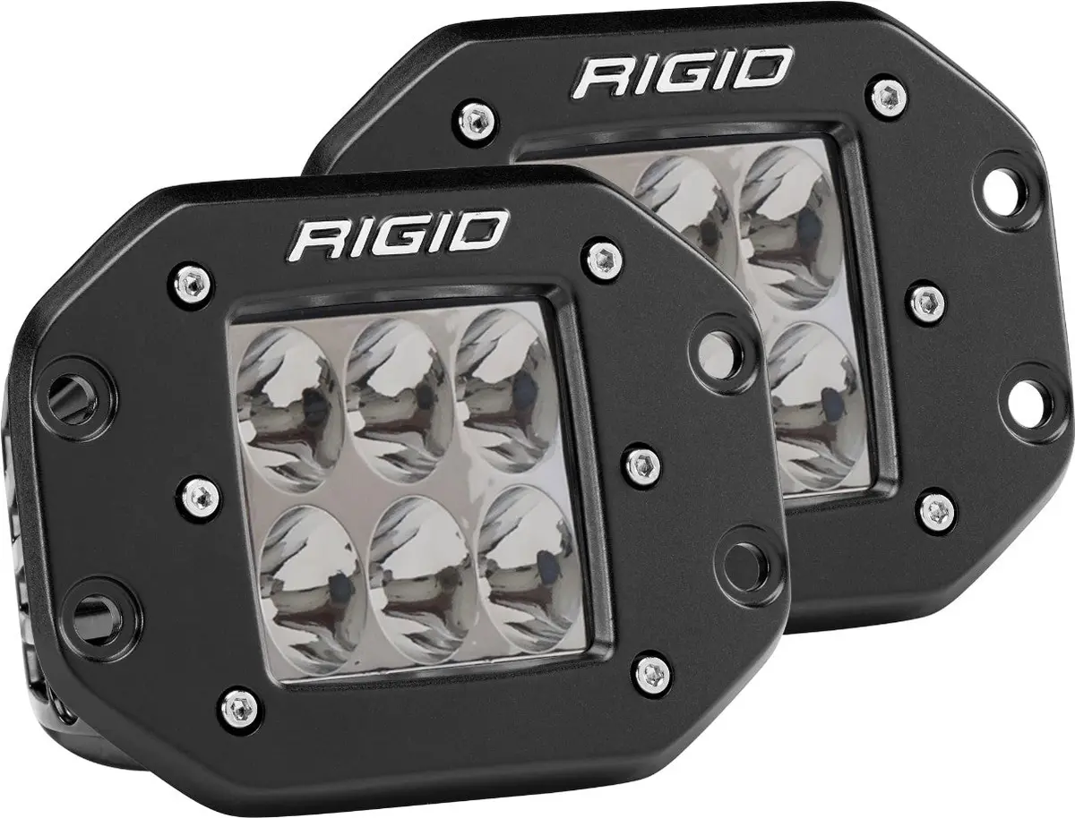 Rigid Industries D-Series Pro Flush Mount Led Driving Light (Pair) 1