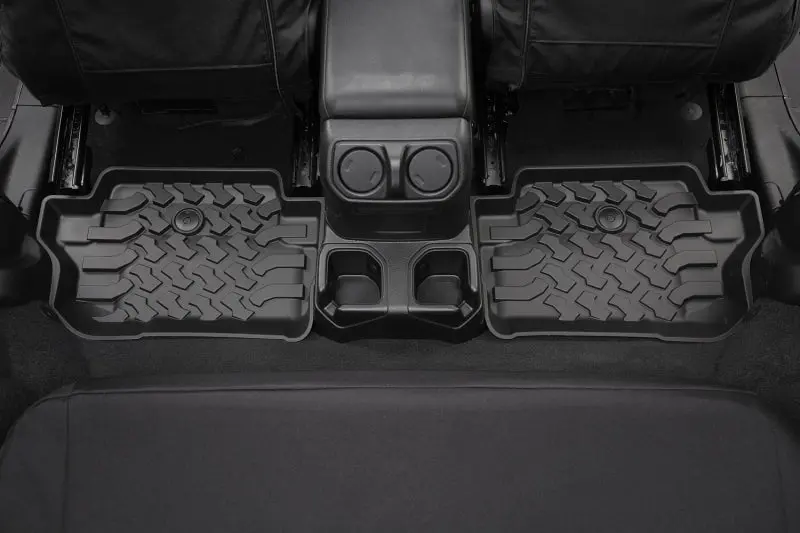 Bestop Rear Floor Mats Black: Jeep Wrangler Jl 2018-2025 2.0L/3.6L/3.0L Ecodiesel 1