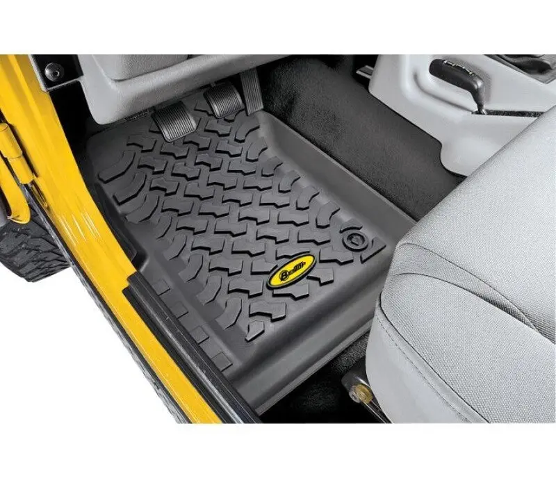 Bestop Front Floor Mats (Black): Jeep Wrangler Tj 1997-2006 4.0L/2.5L 1