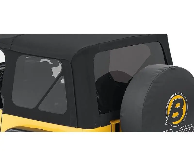 Bestop Window Set Supertop Premium Black Twill (Window): Jeep Wrangler Tj 1997-2006 2.5L/4.0L 1