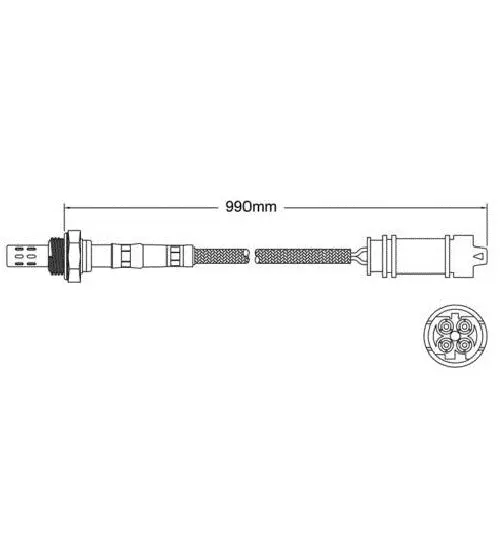 Oxygen Sensor O2 For Land Rover Range Rover Hse 4.4 V8 Post-Cat Sensor 8/2002 + 2