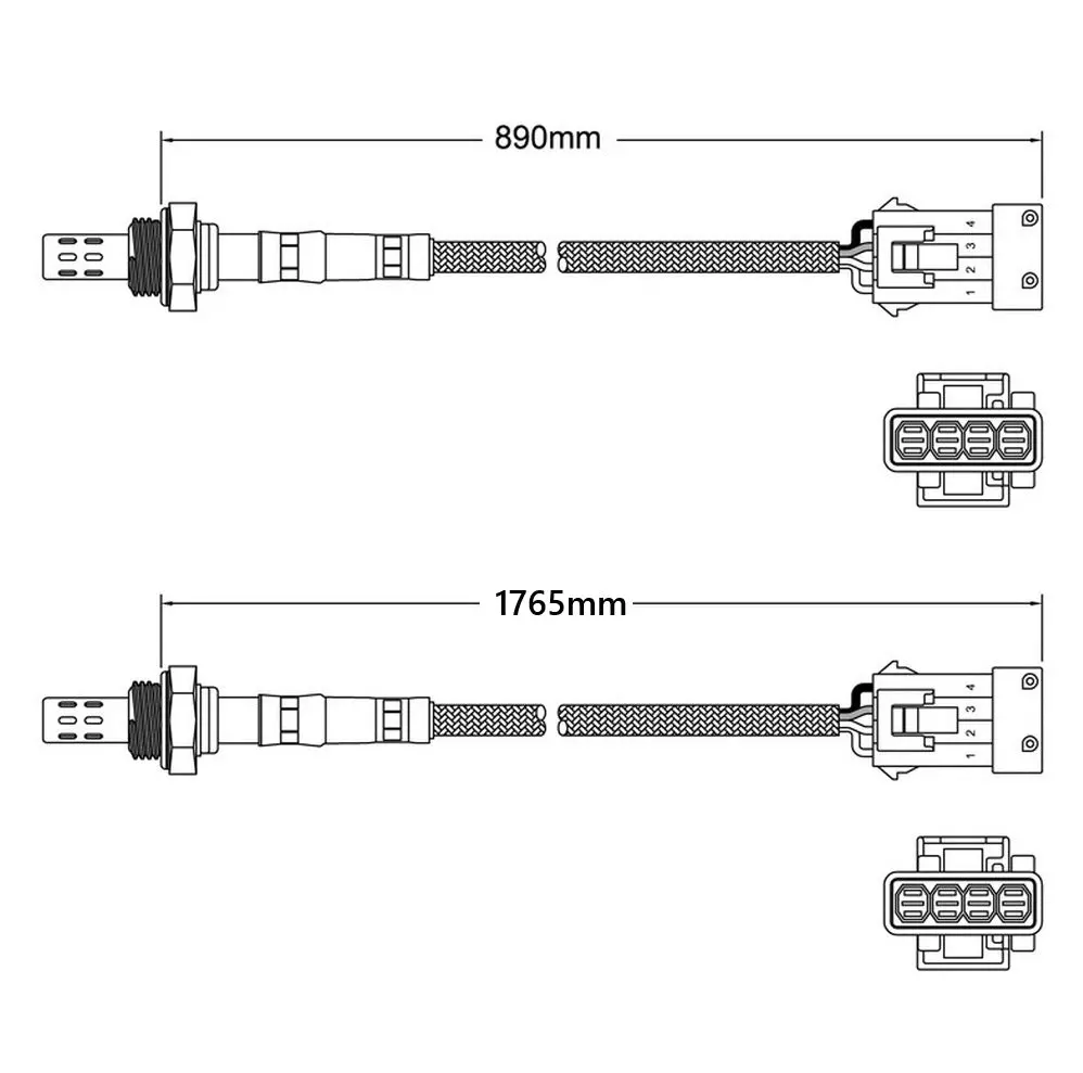 Pair Of Oxygen Sensor O2 For Volvo S70 1997-1998 B5254s 2.4 20V 1