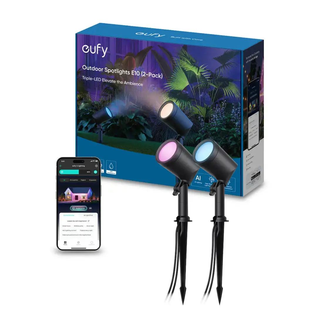 Eufy T8l20c11 | Outdoor Spotlights E10 (2-Pack) 1
