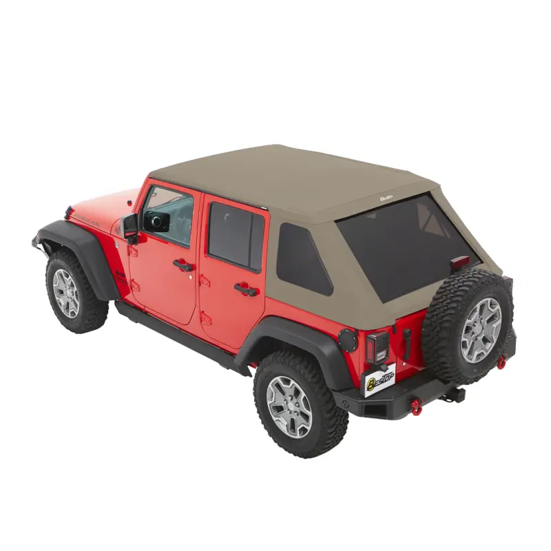 Bestop Trektop Glide Soft Top (Rear): Jeep Wrangler Jk 2007-2018 3.8L/3.6L - Pebble Beige 1