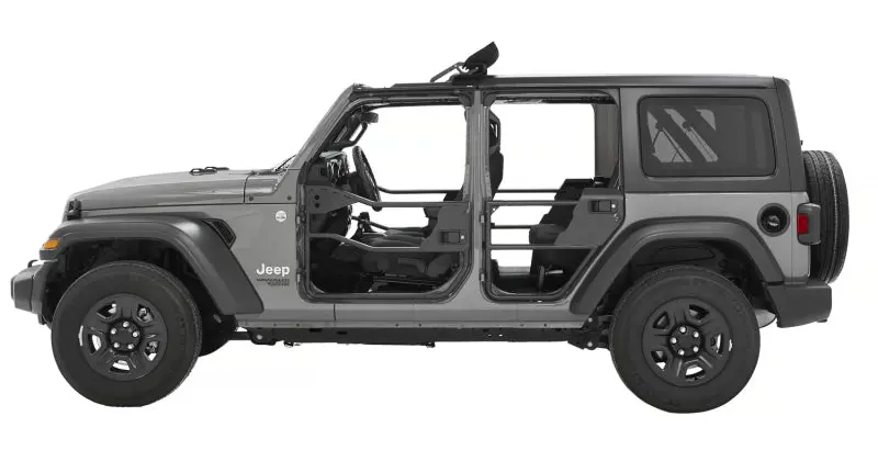 Bestop Element Doors Matte Black (Rear): Jeep Gladiator 2021-2023 / Wrangler Jl 2018-2025 1
