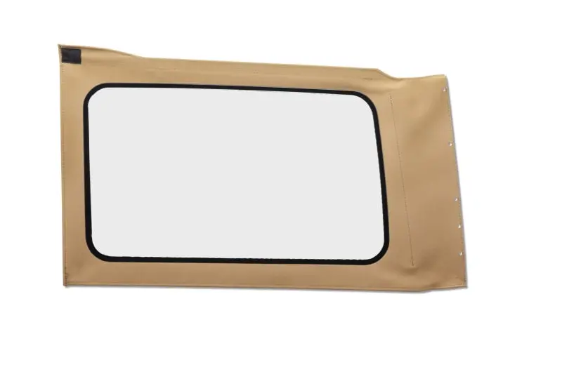 Bestop Oe Jl Replacement Quarter Window Tan Twill Clear (Lh 4-Door): Jeep Wrangler Jl 2018-2025 1