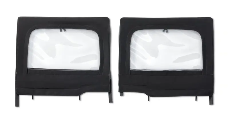 Bestop Element Upper Doors Rear Black Twill: Jeep Gladiator/Wrangler Jl 2018-2025 2.0L/3.6L 1