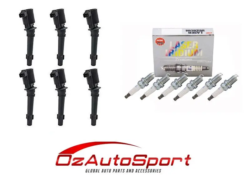 6 X Ignition Coils For Ford Falcon Ba & 6 X Ngk Iridium Spark Plugs 1