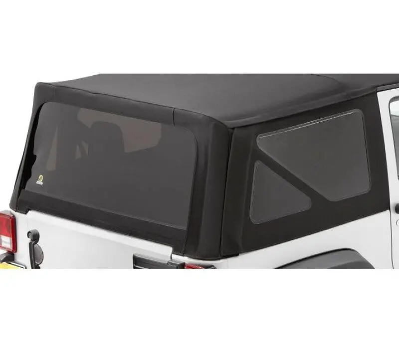 Bestop Window Set Premium Black Twill (Rear): Jeep Wrangler Jk 2007-2009 3.8L V6 1
