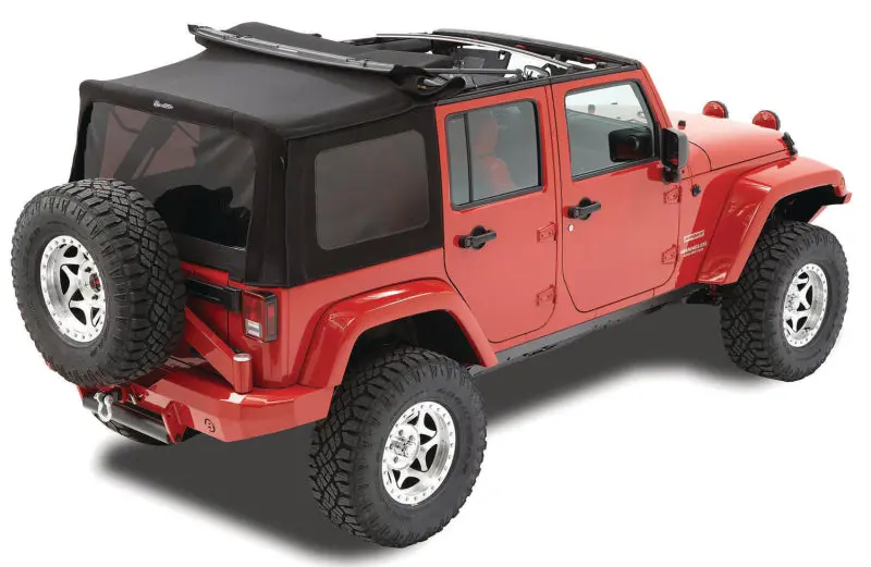 Bestop Replace A-Top Prem Blk Twill Tinted Windows (F&R): Jeep Wrangler Jk 2010-2018 3.6L / 3.8L 1