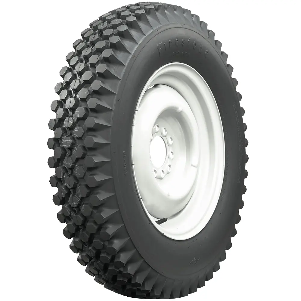 Firestone Knobby Tread 650 X 16", 4 Ply, 1941-1971, Willys And Jeep 1