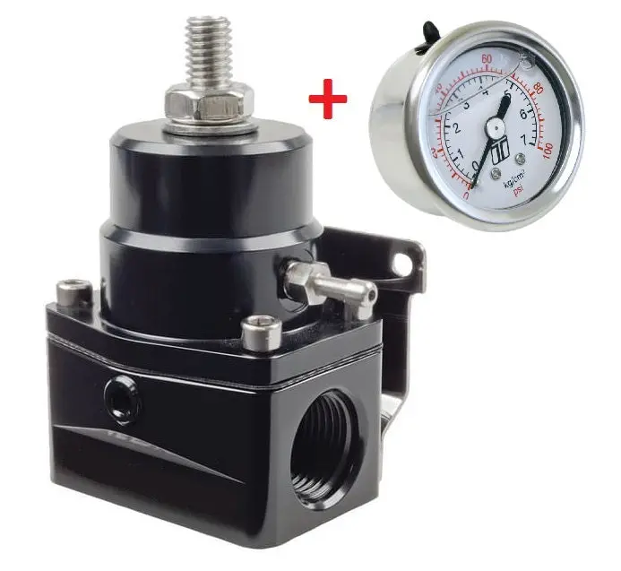 Efi Adjustable Fuel Pressure Regulator 3X An-6 Ports+ Turbosmart Gauge 1