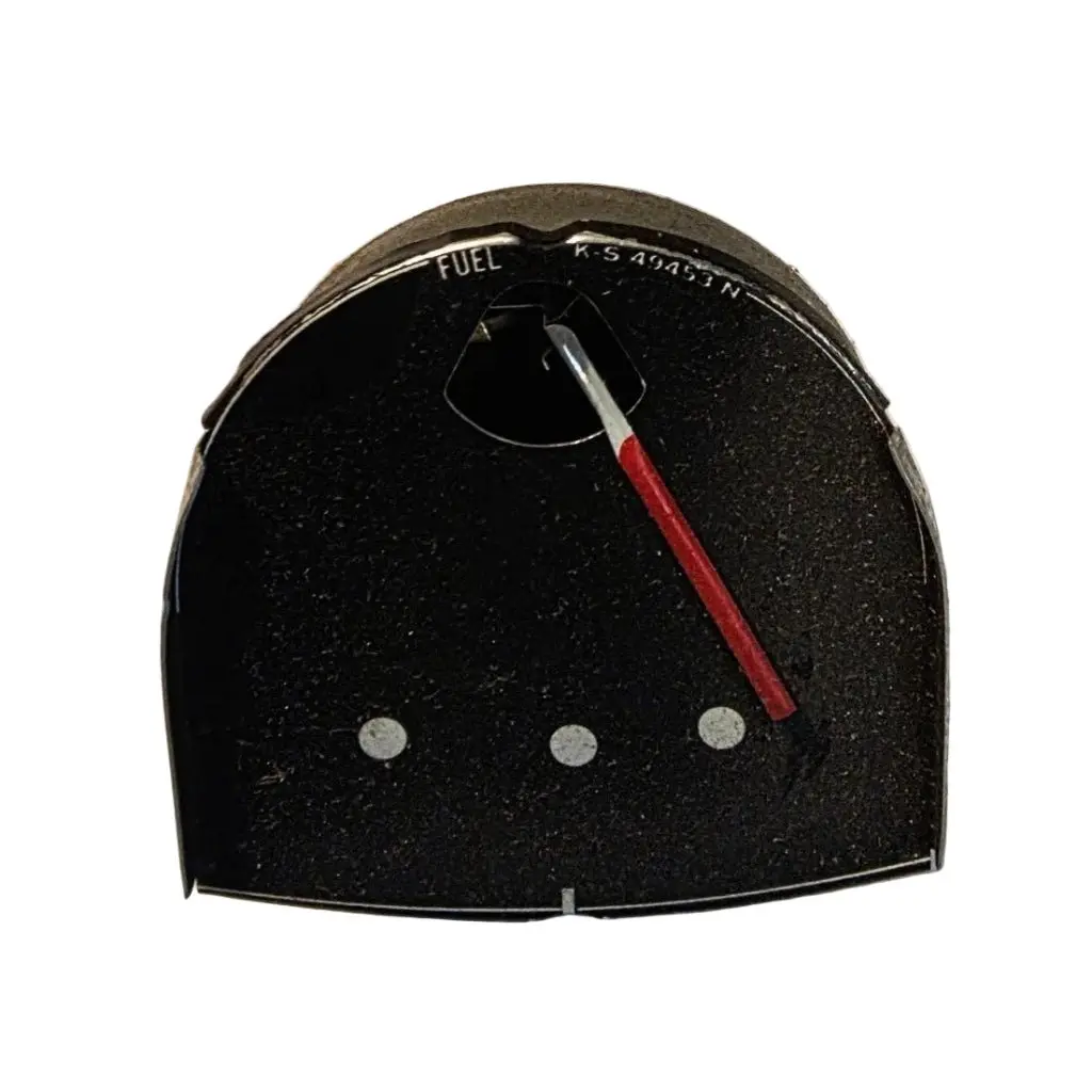 Fuel Gauge, Black Face, Nos, 1946-1949, Willys Jeepster, Truck, Station Wagon 1