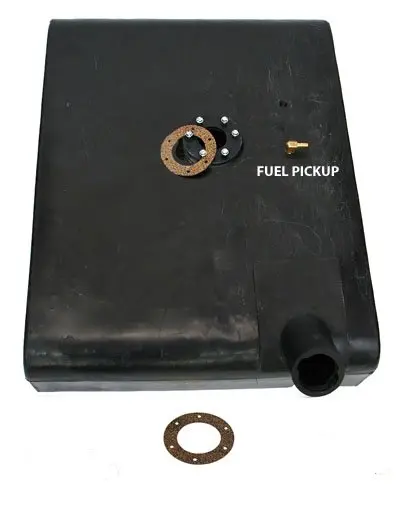 Fuel Tank, Poly, Driver Side, 6 Hole Sender, 1961-1965 Jeep Cj-3B 1