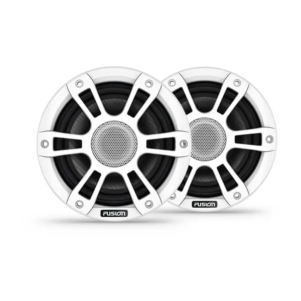 Fusion Sg-F653spw 6.5" 230-Watt Coaxial Sports White Marine Speakers Pair 1
