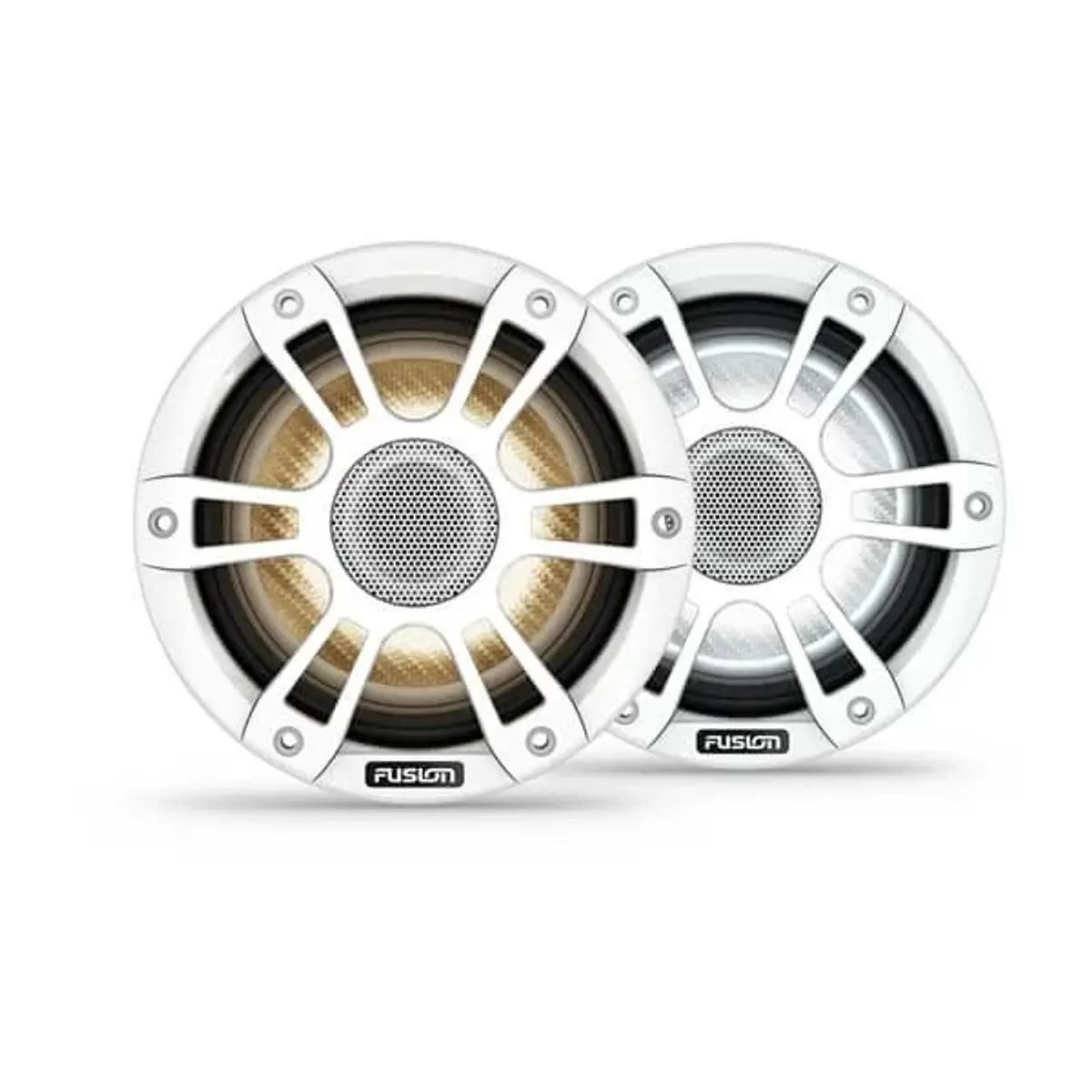 Fusion Sg-Fl773spw 7.7" 280-Watt Crgbw Coaxial Sports White Marine Speaker Pair 1