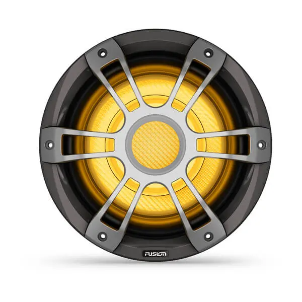 Fusion Sg-Sl103spg 10" 600-Watt Crgbw Sports Grey Marine Subwoofer 1