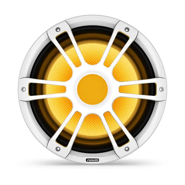 Fusion Sg-Sl123spw 12" 1400-Watt Crgbw Sports White Marine Subwoofer 1