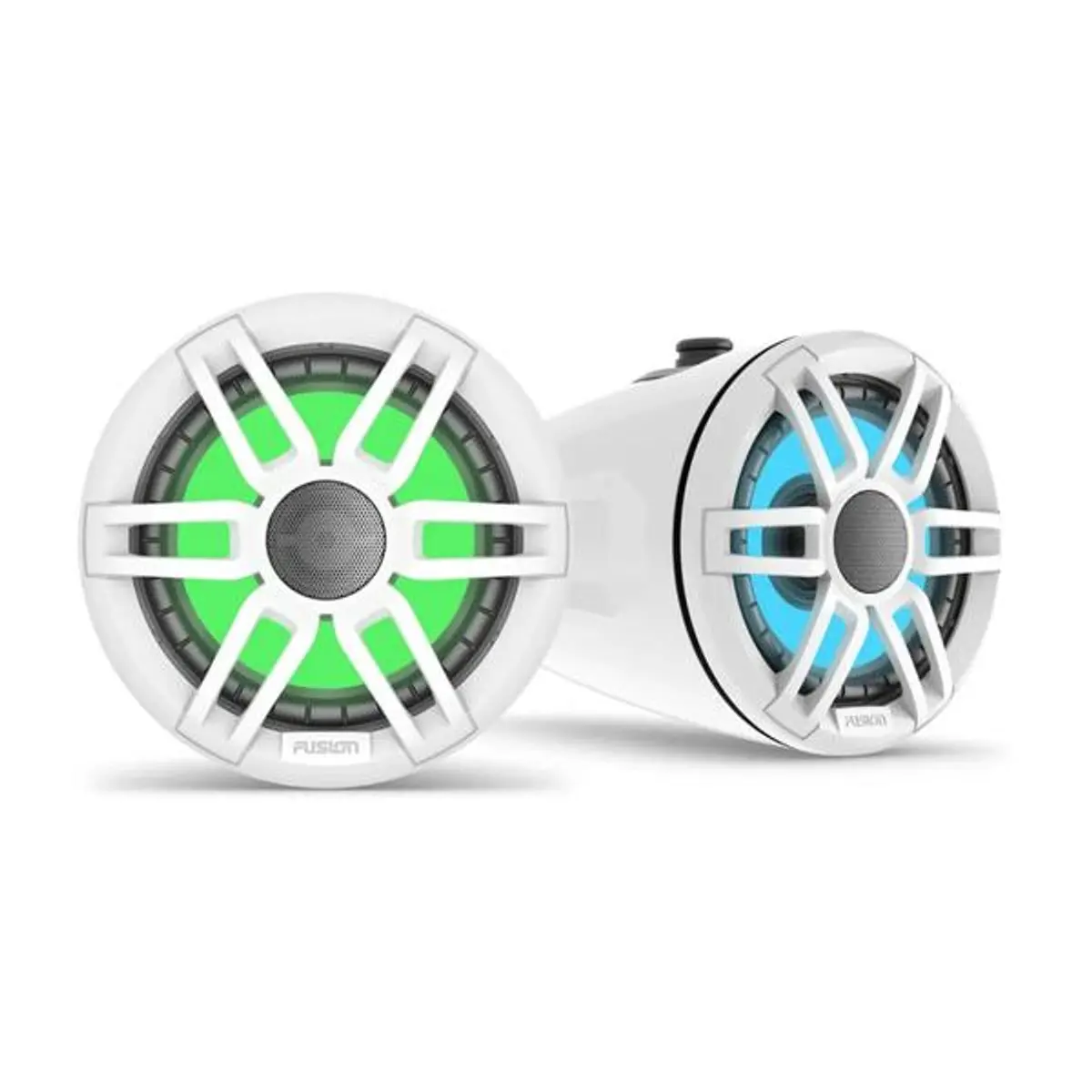 Fusion Xs-Flt652spw 6.5" 200-Watt Sports White Marine Wake Tower Speaker Rgb Led 1
