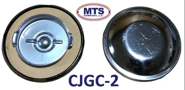 Gas Cap, Non-Vented, 1945-1972 Willys And Jeep Cj Series W/ Poly Under Seat Tank 1