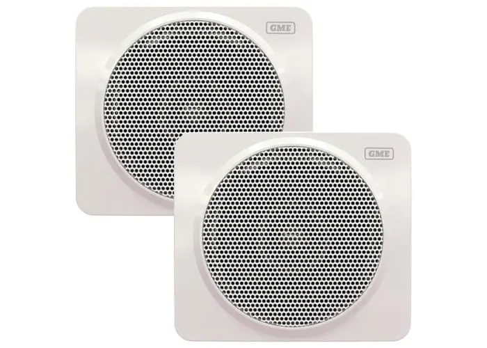 Gme Gs320w 60W Ip54 Marine Box Speakers White 1