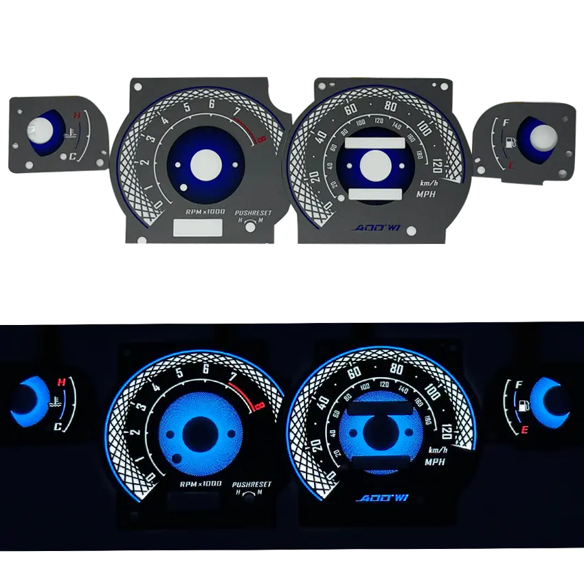 Add W1 Nissan 240 S14 Overlay Face Gauge 1995-1998 - 3D Illusions 1