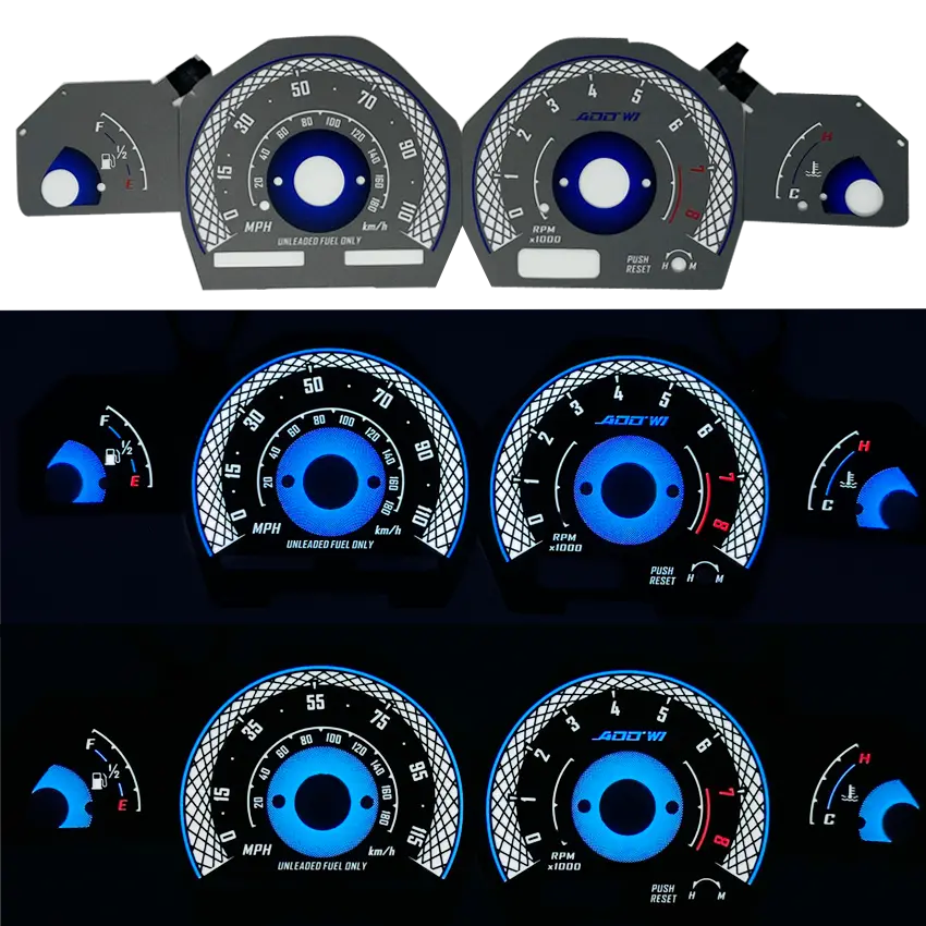 Add W1 Nissan 240 S13 Overlay Face Gauge 1991-1994 - 3D Illusions 1