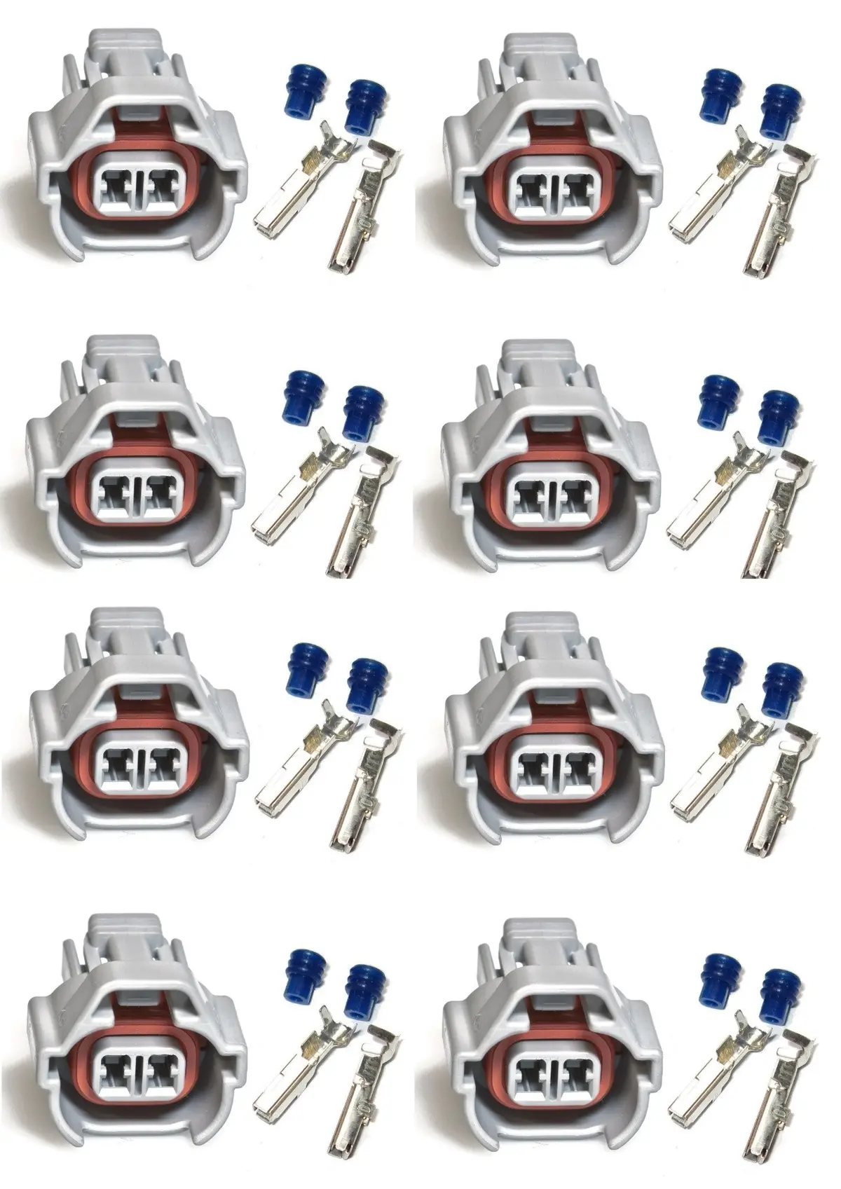 8 X Hi High Key Injector Plug For Injector Connector Fo Toyota Denso Etc 1