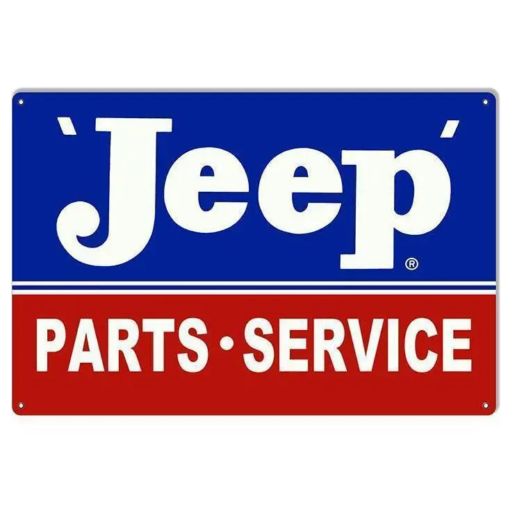 Jeep Parts Service Metal Sign 1