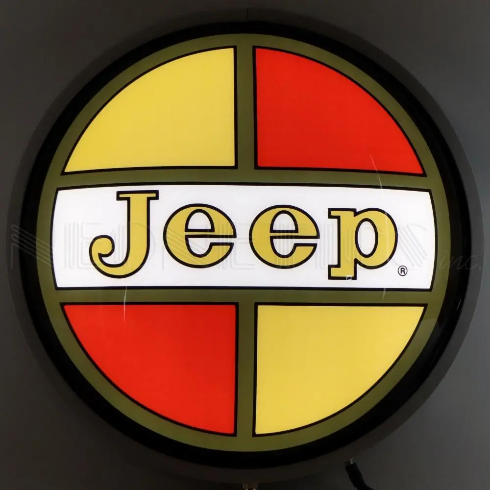 Jeep Retro Backlit Led Sign (15") 1