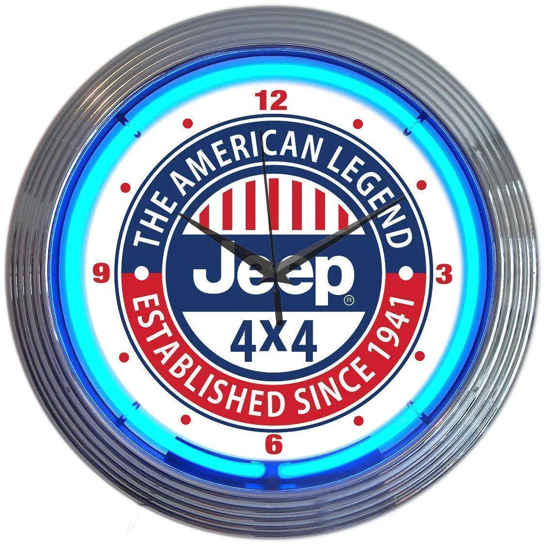 Jeep The American Legend Neon Clock 1