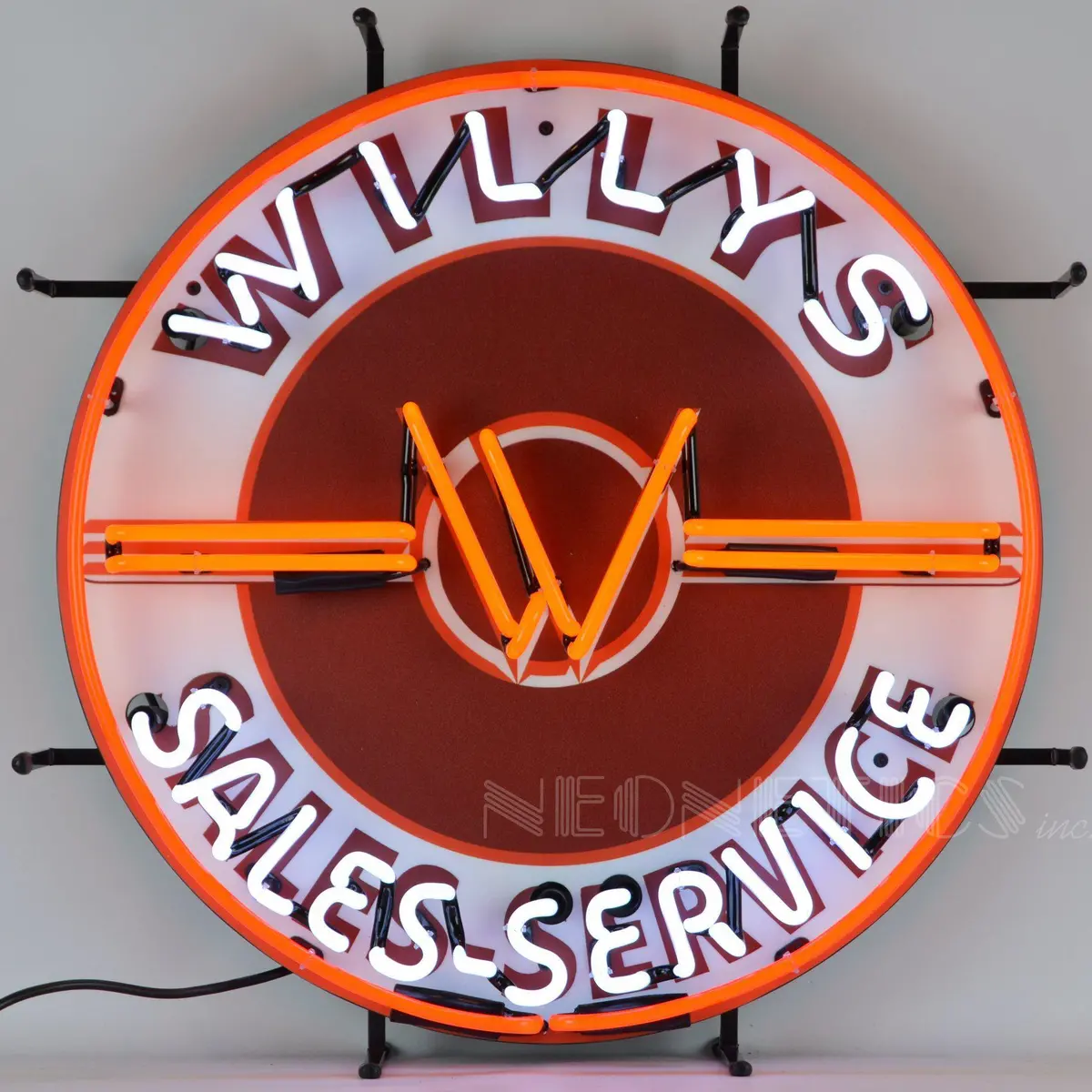 Jeep Willys Sales Service Neon Sign 1