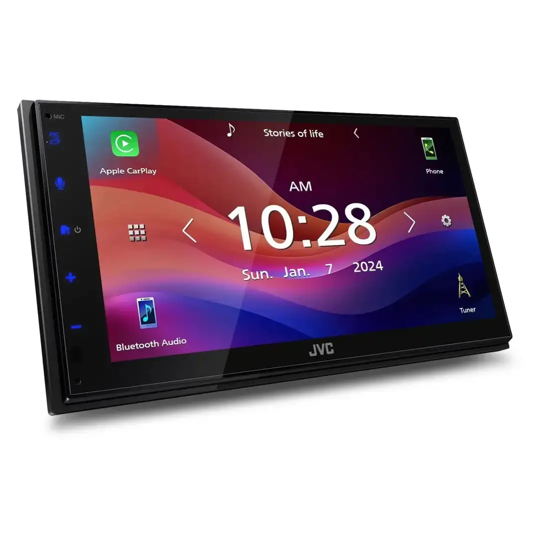 Jvc Kw-M690bw | 6.8" Head Unit | Capacitive Touch Monitor Apple Carplay/Android Auto Wireless Mirroring Digital Media Receiver 1