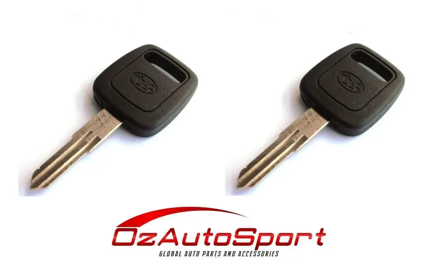 2 X Keys For Subaru Wrx Liberty Impreza Sti 92 > 00 Forester >98 1