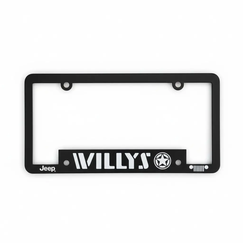 License Plate Frame - Jeep Willys 1