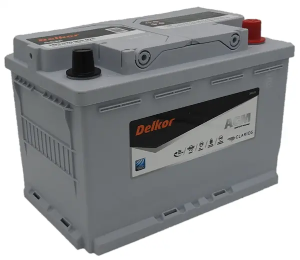 Delkor Ln3 570 901 076 Din66h Agm 12V 760Cca 70Ah Heavy-Duty Stop Start Maintenance Free Battery 1