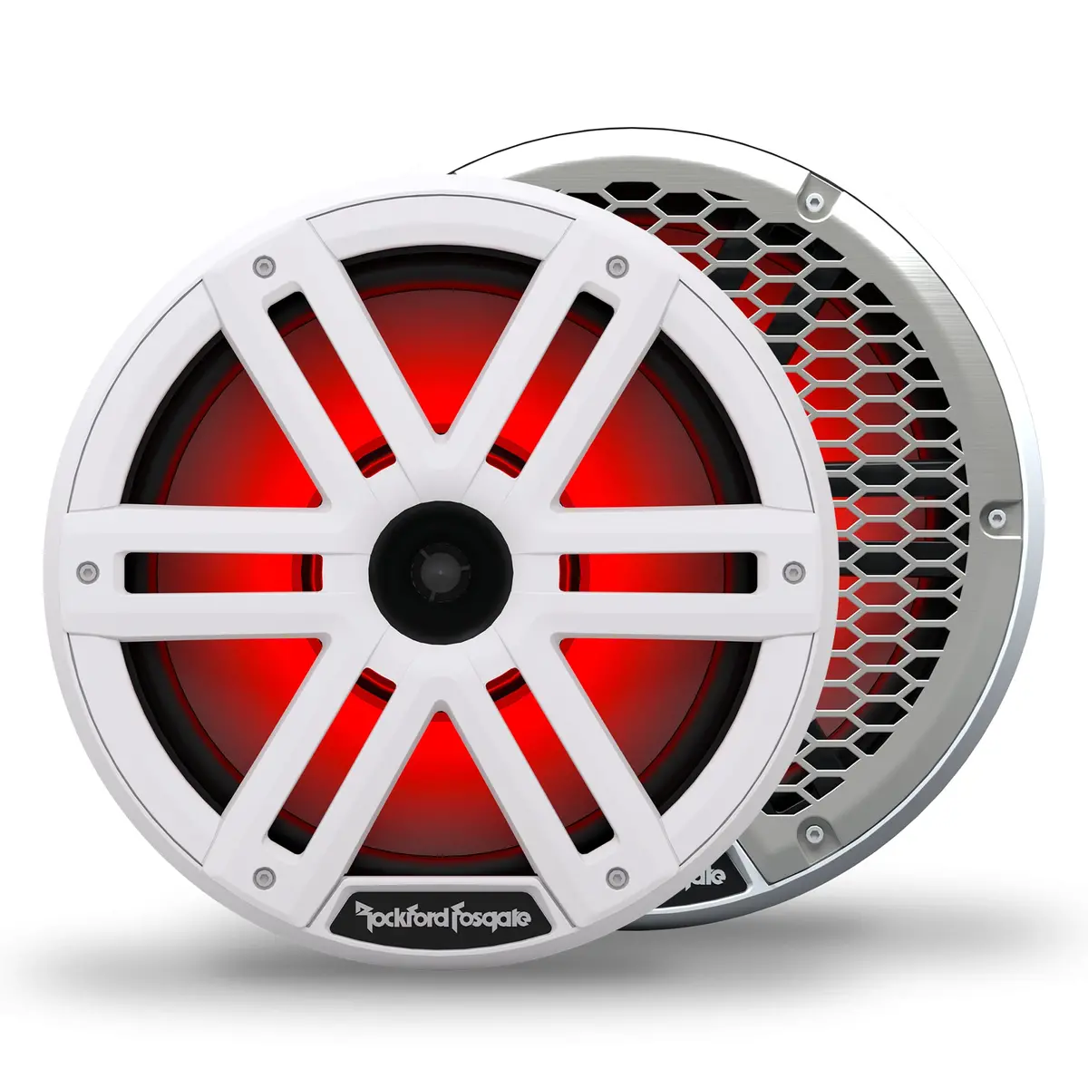 Rockford Fosgate M2-10H M2 10 Inch Color Optix 2-Way Horn Loaded Marine Speaker - White (Pair) 1