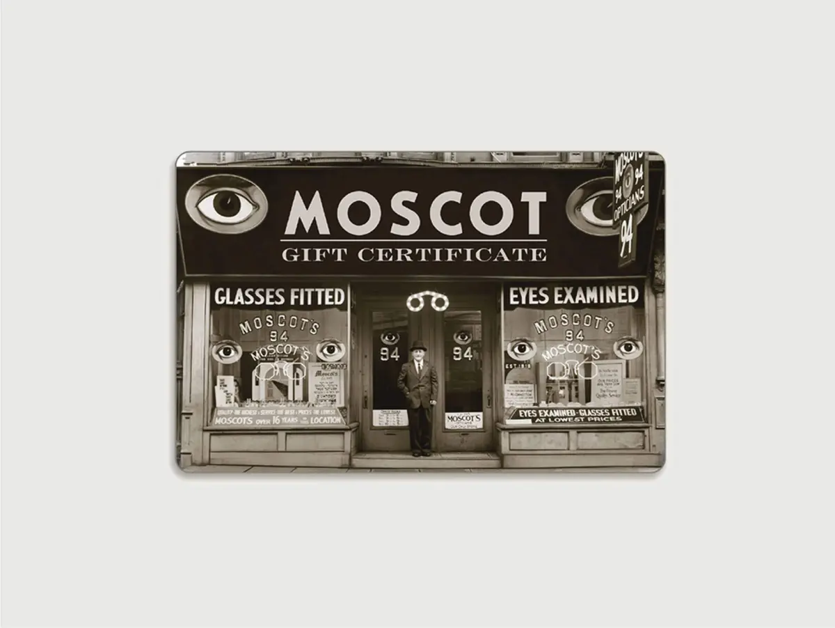 Moscot Gift Card 1