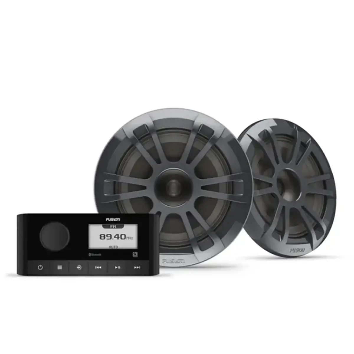 Fusion Ms-Ra60k1spg Stereo Kit Includes Ms-Ra60 With El Non-Illuminated Speakers 1